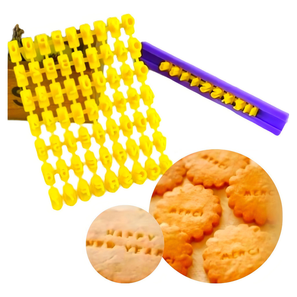 Carimbo Marcador de Letras para Biscoitos e Massas