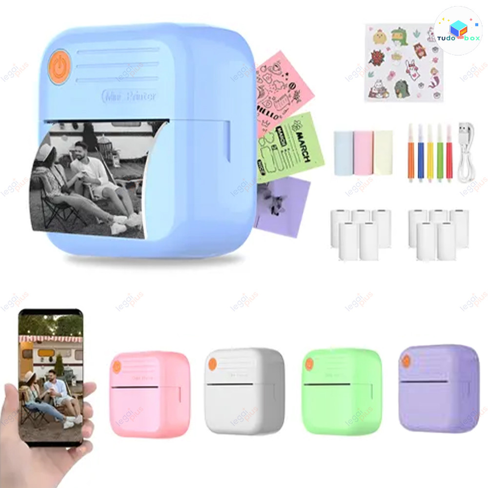 Nova Mini Printer : Modelo Portátil E Sem Fio , C