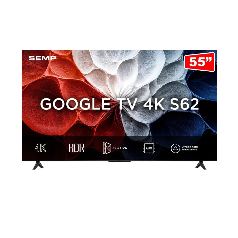 Smart Tv Semp 55S62 55 4k LED Google Tv HDR10 60 H