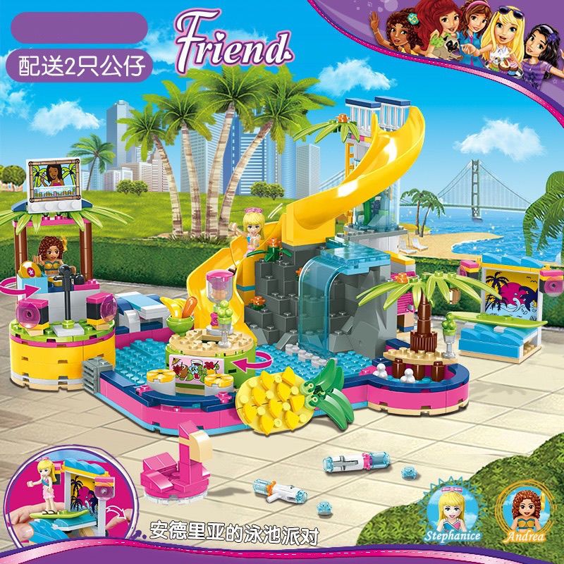 Lego blocos de construção meninas inteligência 