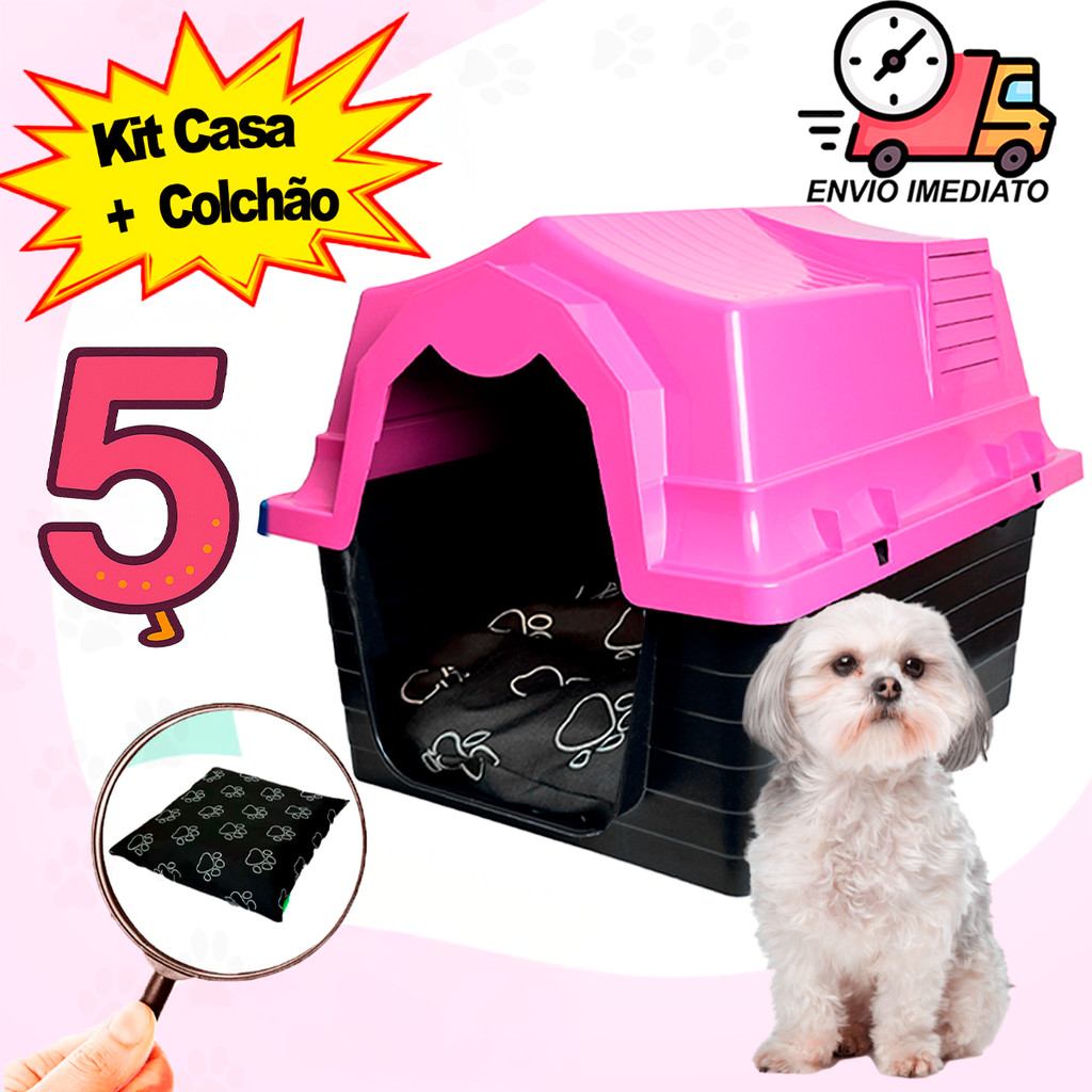 Casinha de Cachorro Com Caminha N 4 ou 5 Cachorros