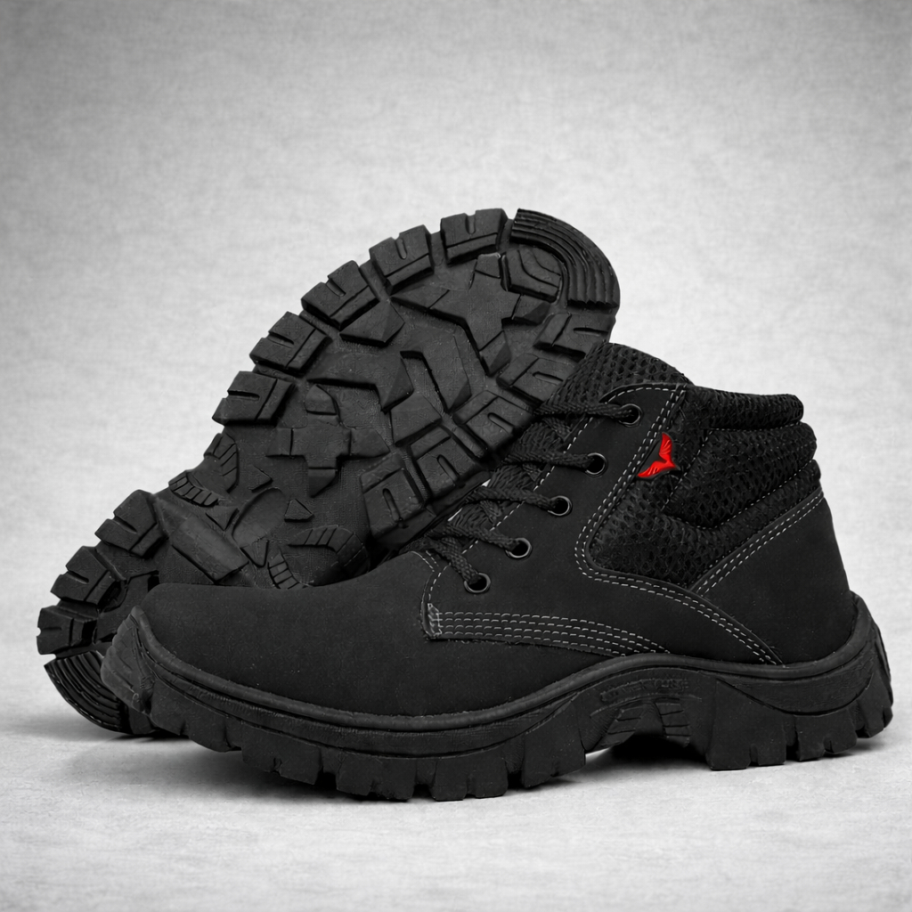 Coturno Bota Trabalho Resistente Confortavel Macio