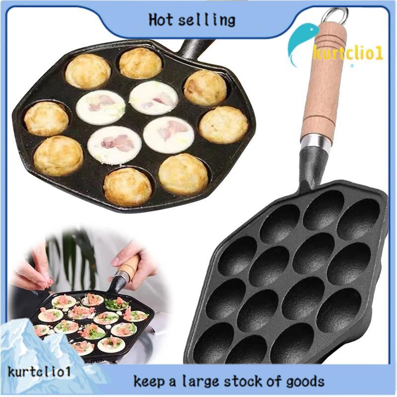 14 Buracos Antiaderente Takoyaki Fabricante Polvo 