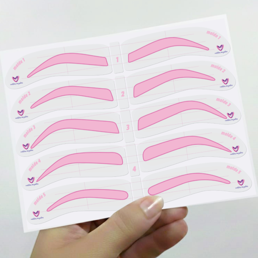 Molde Para Sobrancelhas em Adesivo