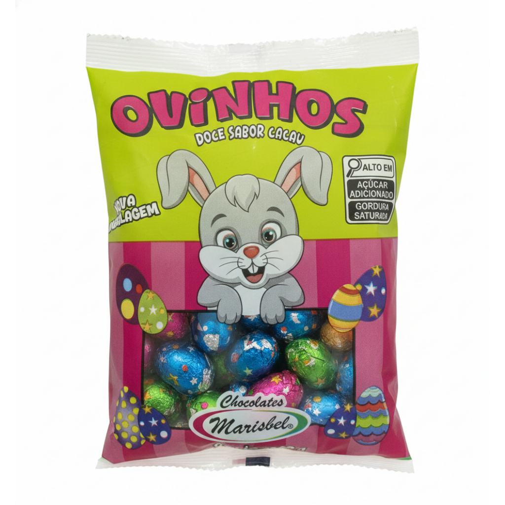 Ovinhos De Páscoa Chocolate Ao Leite C/50 Unidade