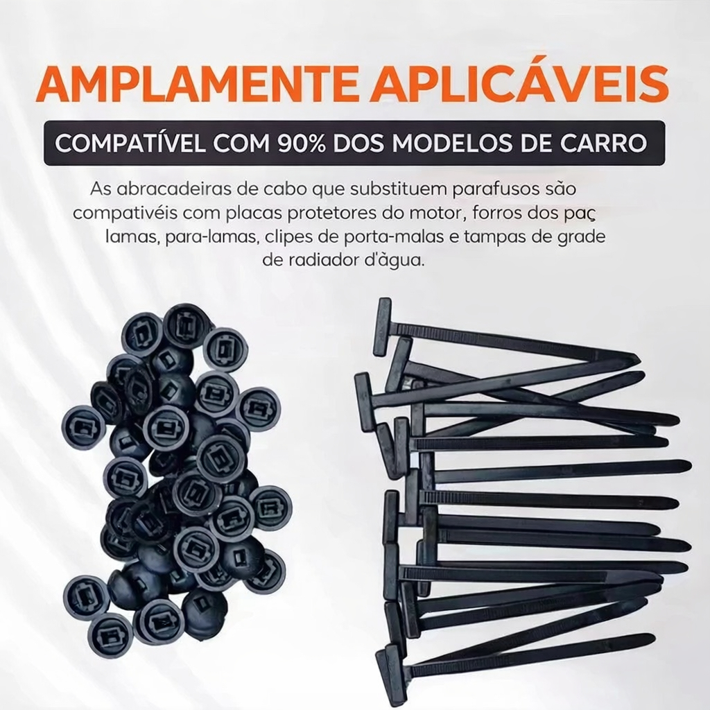 Kit 20/30/50/100 Unidades De Abraçadeiras Travame