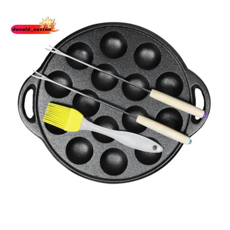 Panqueca De Ferro Fundido Polvo Bola Grill Takoyak