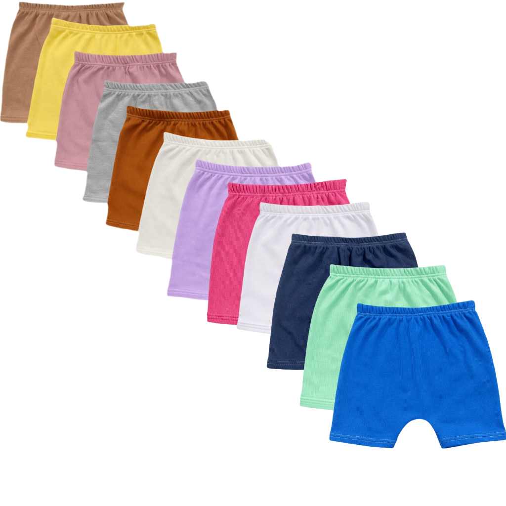 Kit 5 Tapa Fralda Shortinho Para Bebe Infantil Men