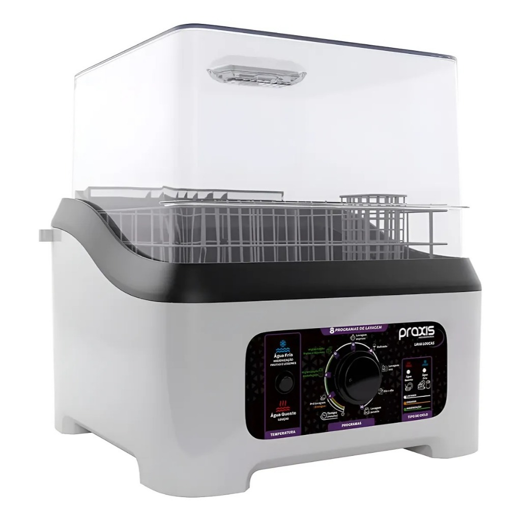 Lava Louça Portátil Práxis Branco – 127V 