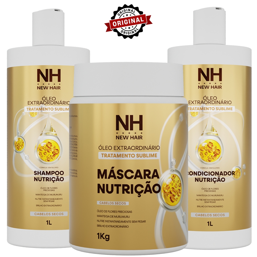 Kit Capilar Óleo Extraordinário NEW HAIR Profiss