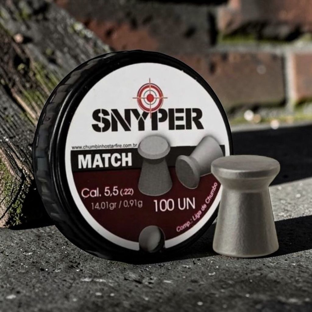 Chumbinho Precisão MATCH Snyper 5.5mm – 100