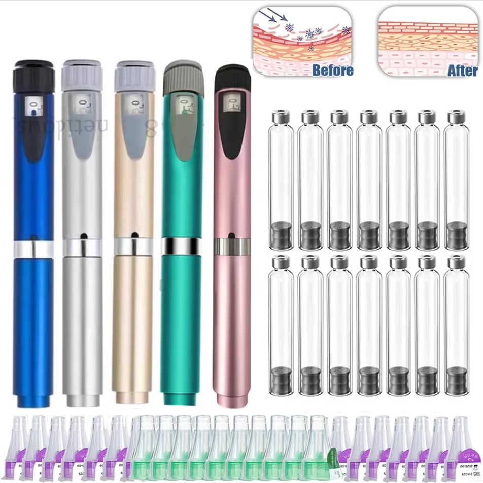 Caneta De Insulina Mágica Tatuagem Kit Cartuchos 