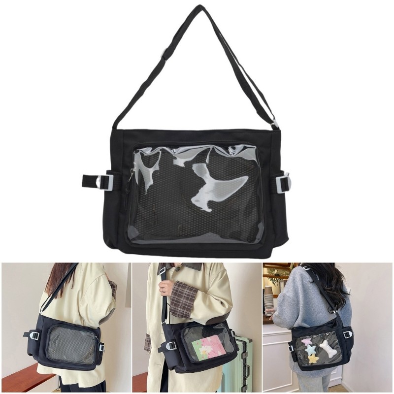 Bolsa Crossbody Nylon Estone Alça Ajustável Ombr