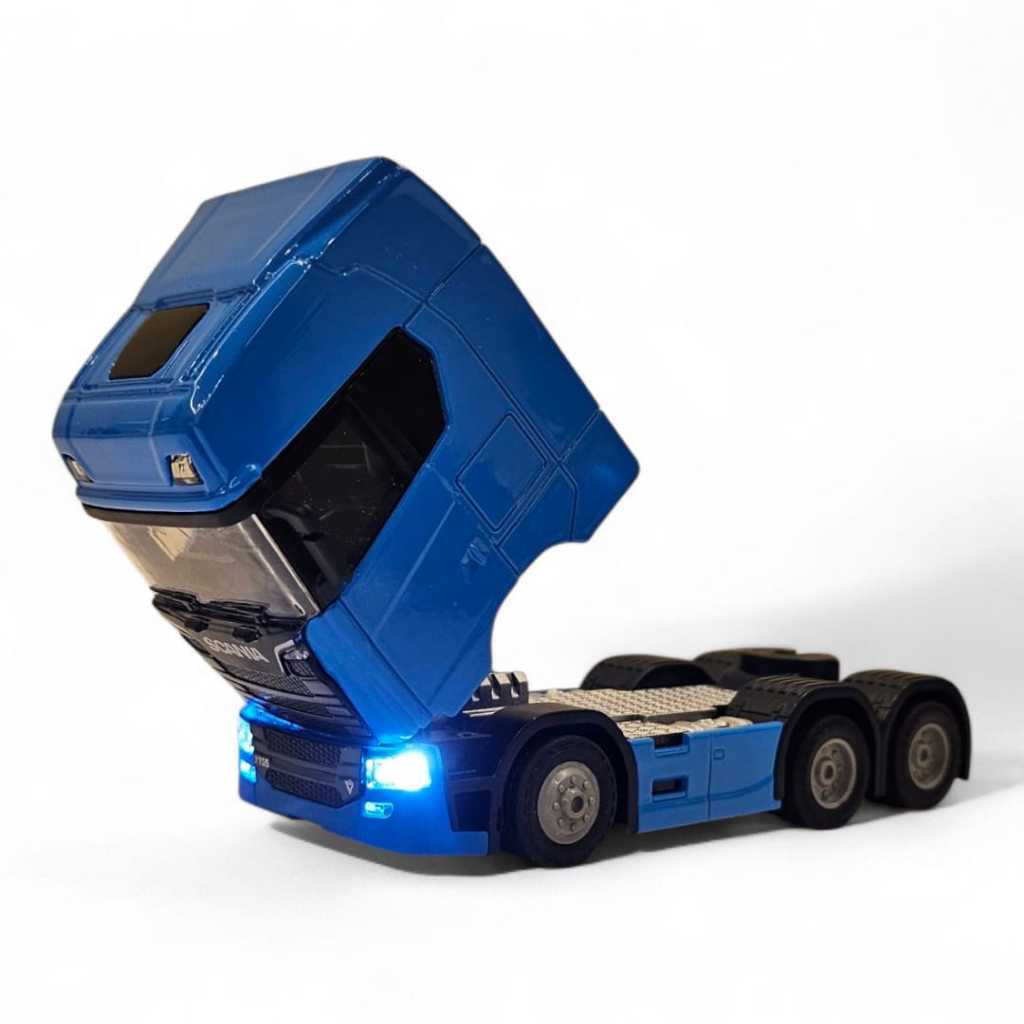 Miniatura Scania Trucada com Luz | Faróis Acendem