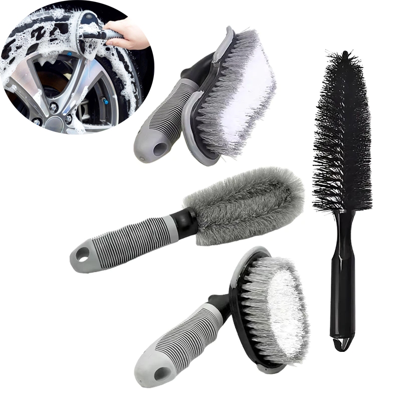 Kit de Escovas Profissionais P/ Limpeza de Rodas P