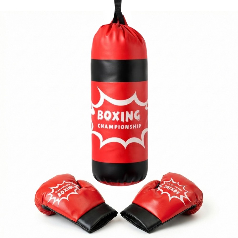 Kit Boxe Infantil Com Luvas e Saco Pancada Divers�