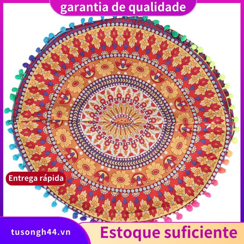 Almofadas De Chão De Mandala Indiana , Redondas ,
