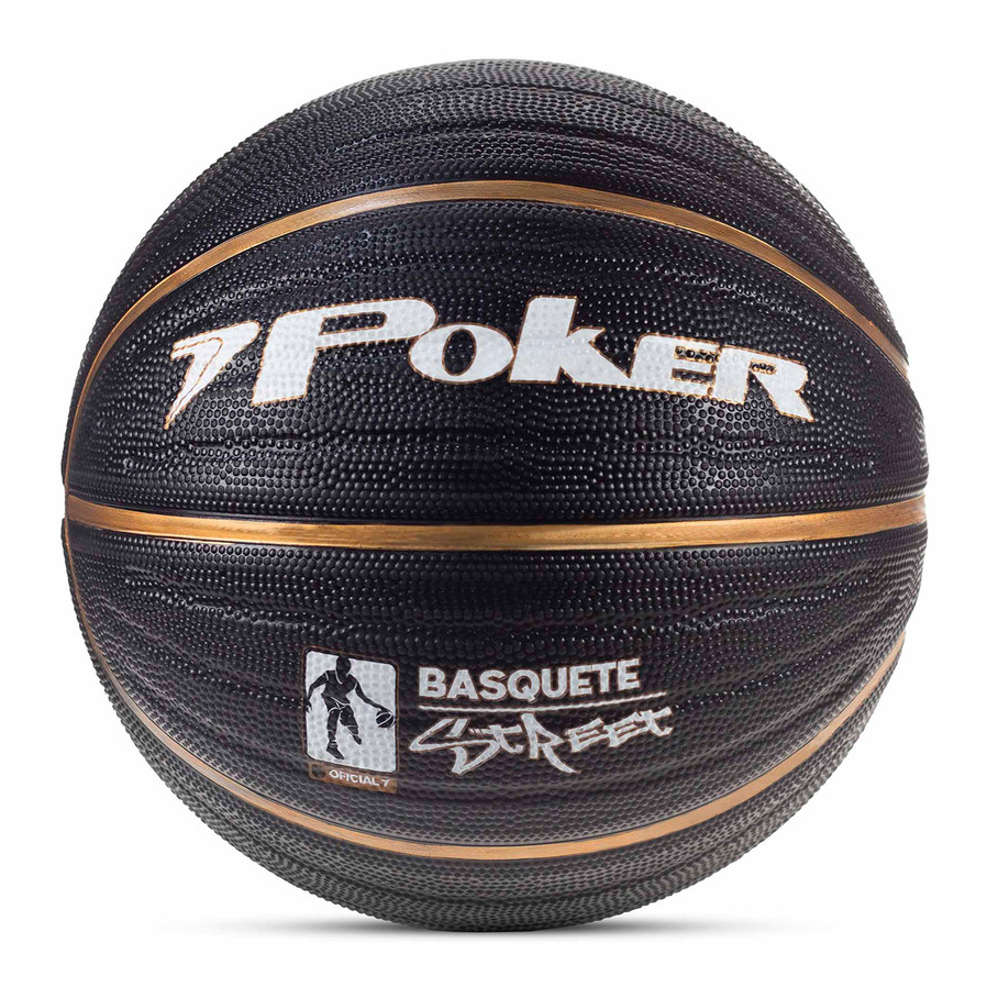 Bola Basquete Poker Street N.7 Original Borracha R