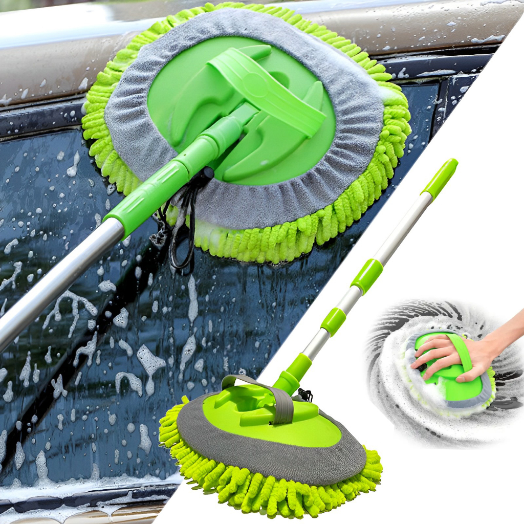 Esfregão Mop Escova limpeza Lavagem de Carro Cabo