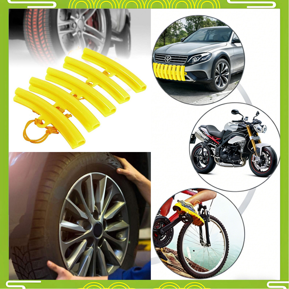 Capa protetora de anel de aço de pneu amarelo 5 u