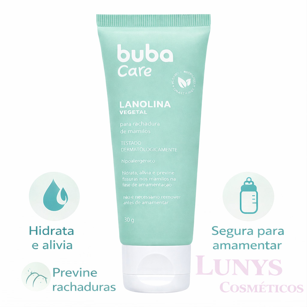 Pomada Lanolina Vegetal  Buba Care Para Amamentaç