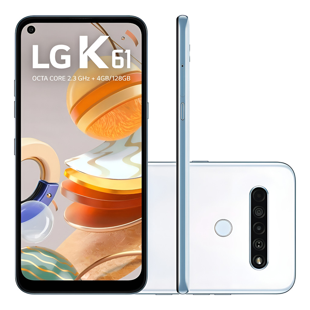 Smartphone LG K61 128GB Titânio 4G Octa-Core 4GB 