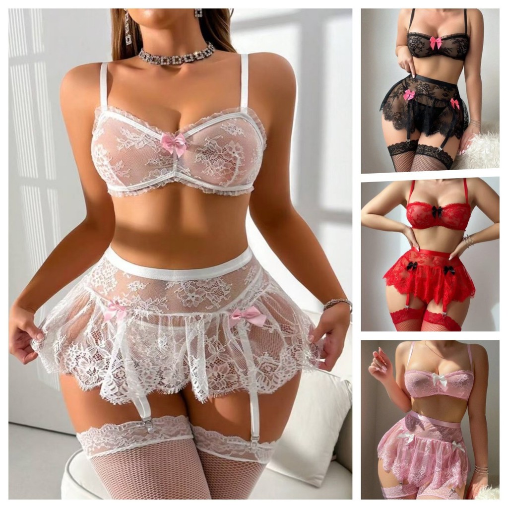 Conjunto de Lingerie Sexy de Alta Qualidade, Leve,