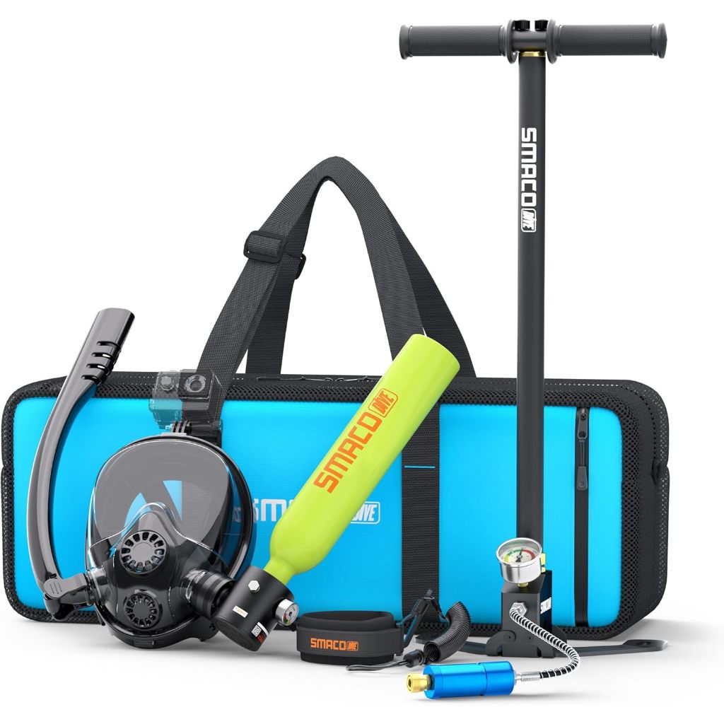 Cilindro de Mergulho Mini com Máscara de Snorkel 