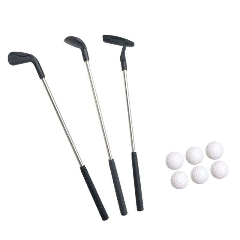 Conjunto Jogos Golfe Miniatura Taco Para Kits Mesa