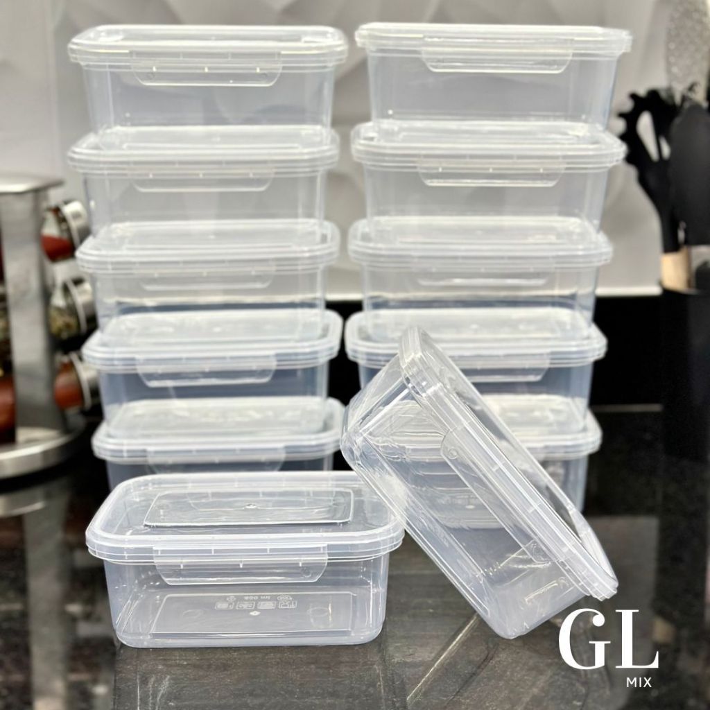 Kit Conjunto 10 Marmitas 800ml com travas Herméti