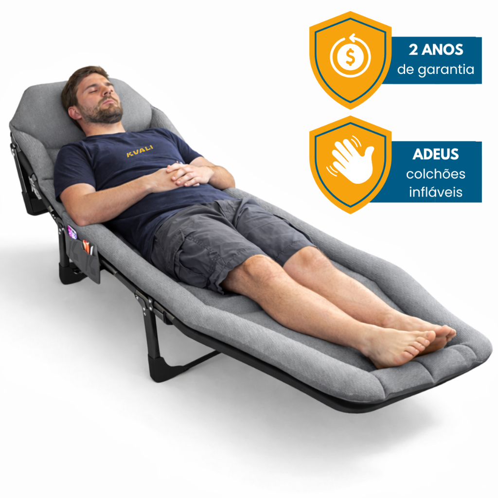 Cama Cadeira Dobrável Portátil Espriguiçadeira 