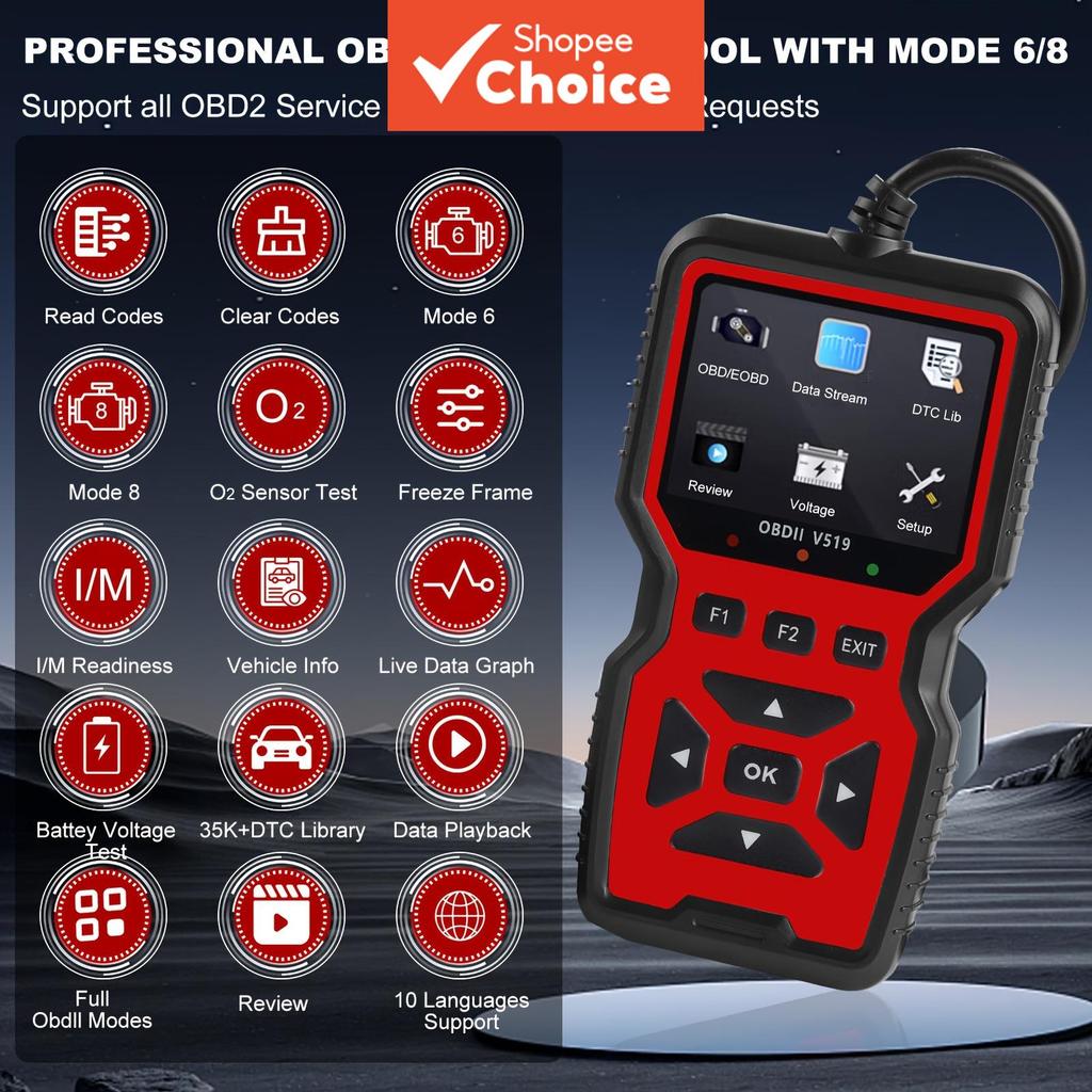 OBD2 Scanner De Carro , Ferramenta De Diagnóstico