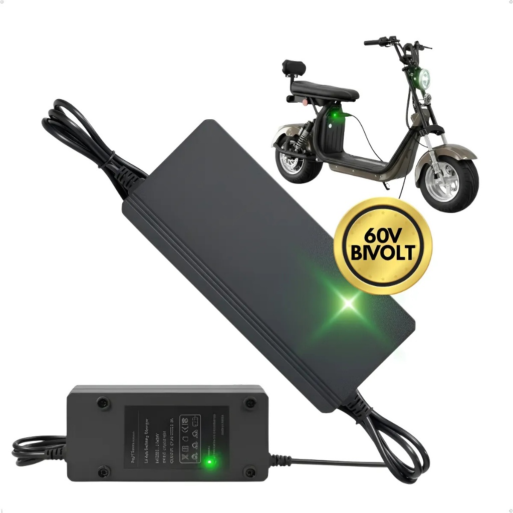 60v Carregador Bateria Scooter Moto Elétrica Para