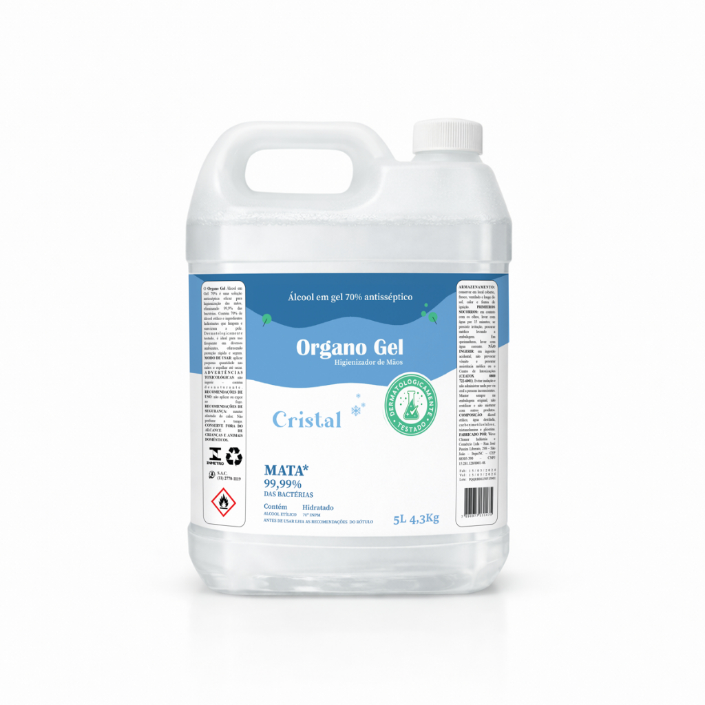 Álcool em Gel 70% – 5L – Antisséptic