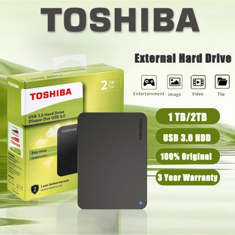 ToshibaDisco rígido externo 1TB 2TB 4TB External 