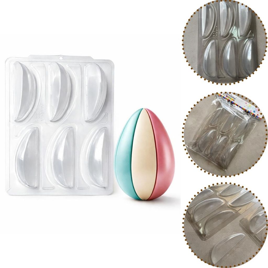 1 FORMA PARA OVO DE PÁSCOA 6 FATIAS 250G LANÇAME