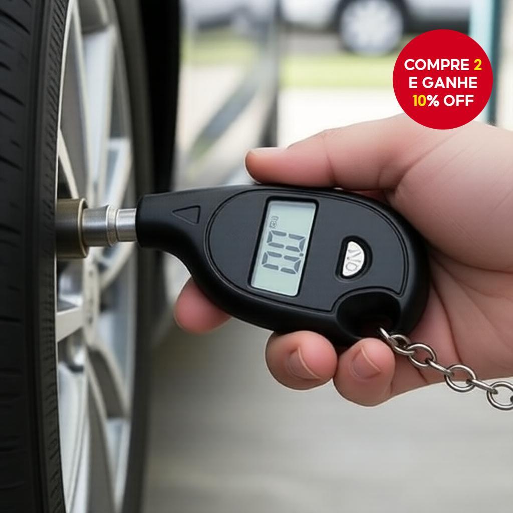 LCD Medidor Digital de Pressão dos Pneus para Car