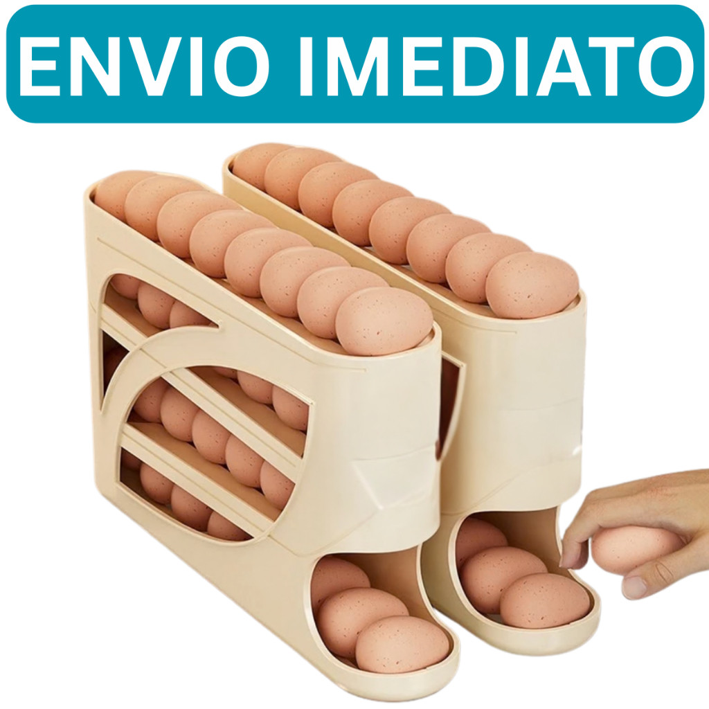 Porta Ovos 4 Andares Rolante em Plástico para Gel
