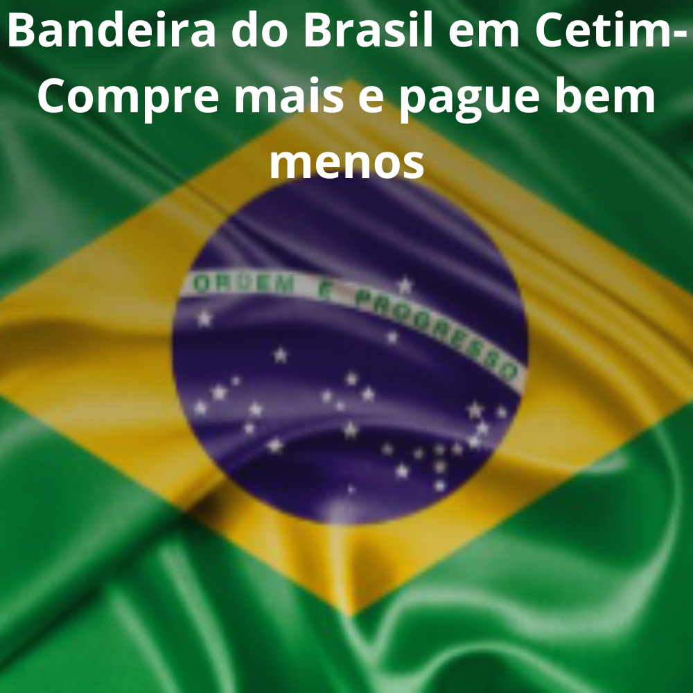 Bandeira Do Brasil Em CetimTecido 1mx1,50m-100% Po