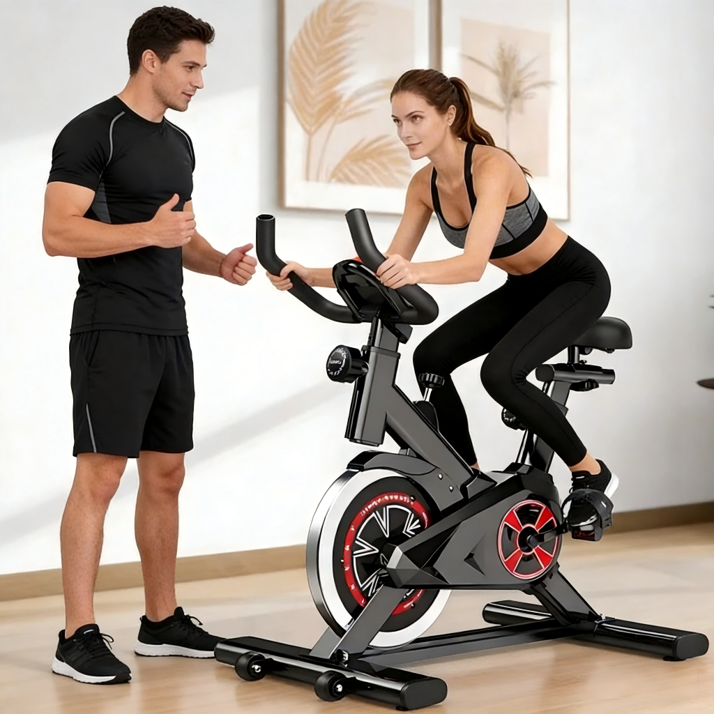 Bicicleta Ergométrica Spinning Detecção De Freq