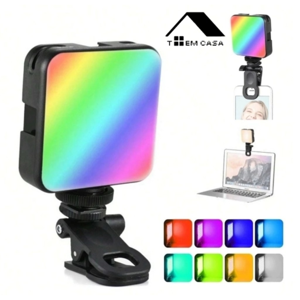 Mini Fotografia Luz RGB /Branco De Preenchimento P