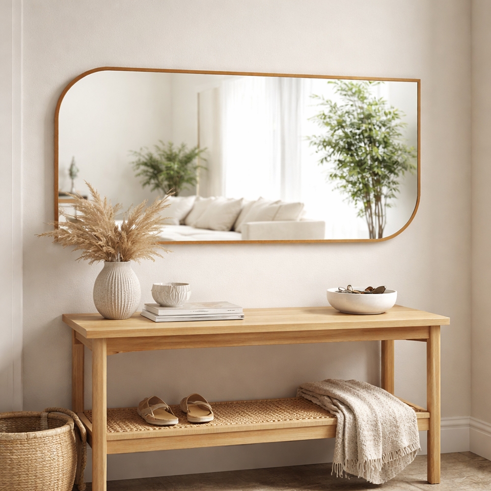 Espelho Corpo Inteiro Decorativo Retangular Assim�