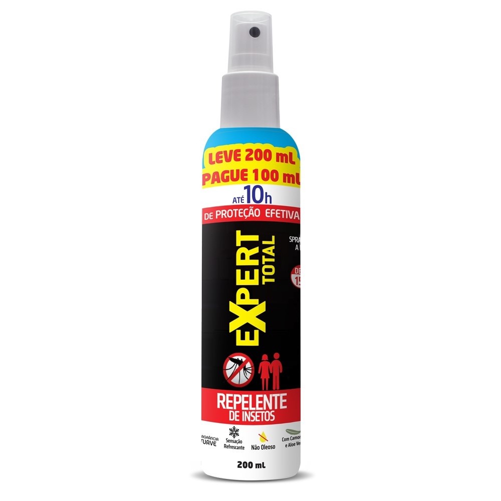 Repelente De Insetos Spray Expert Total 10h 200ml 