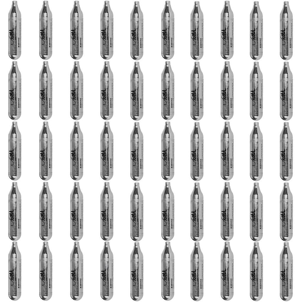 Kit 50 Cilindro Co2 Pistola Airsoft 12gr Sem Rosca