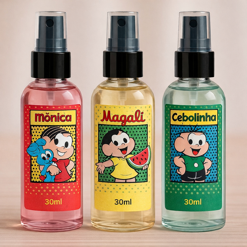 Kit 3/2/1 Deo Colônia Splasch Turma da Mônica ki