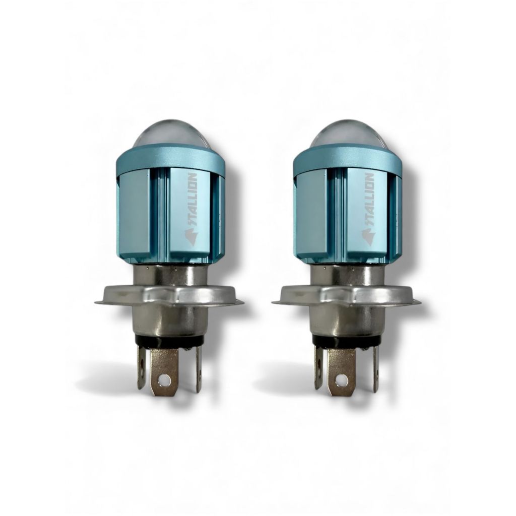 2 Lâmpada Farol Xenon Projetor Led H4 Super Branc