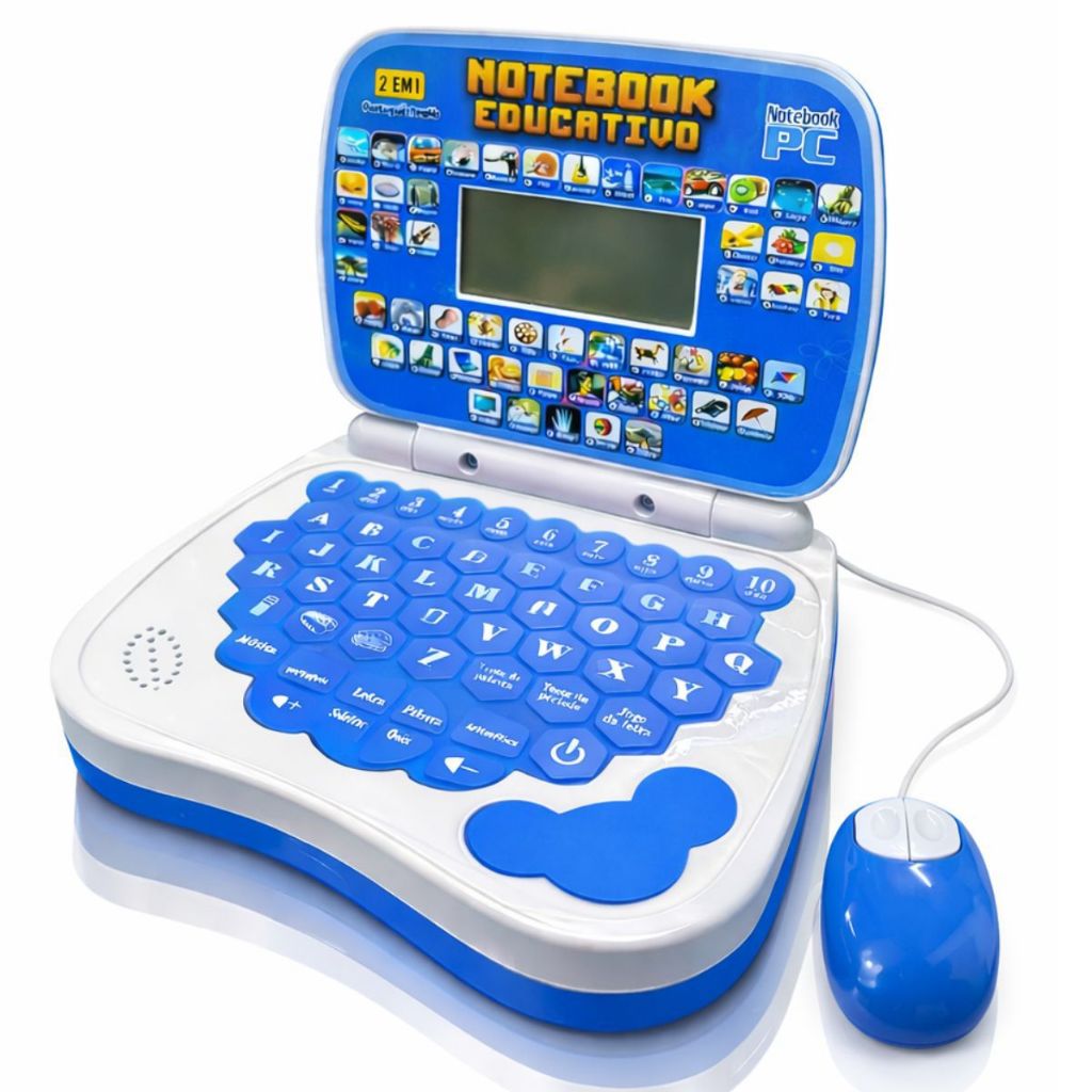 Notebook Educativo + Mouse Brinquedo Didático Inf
