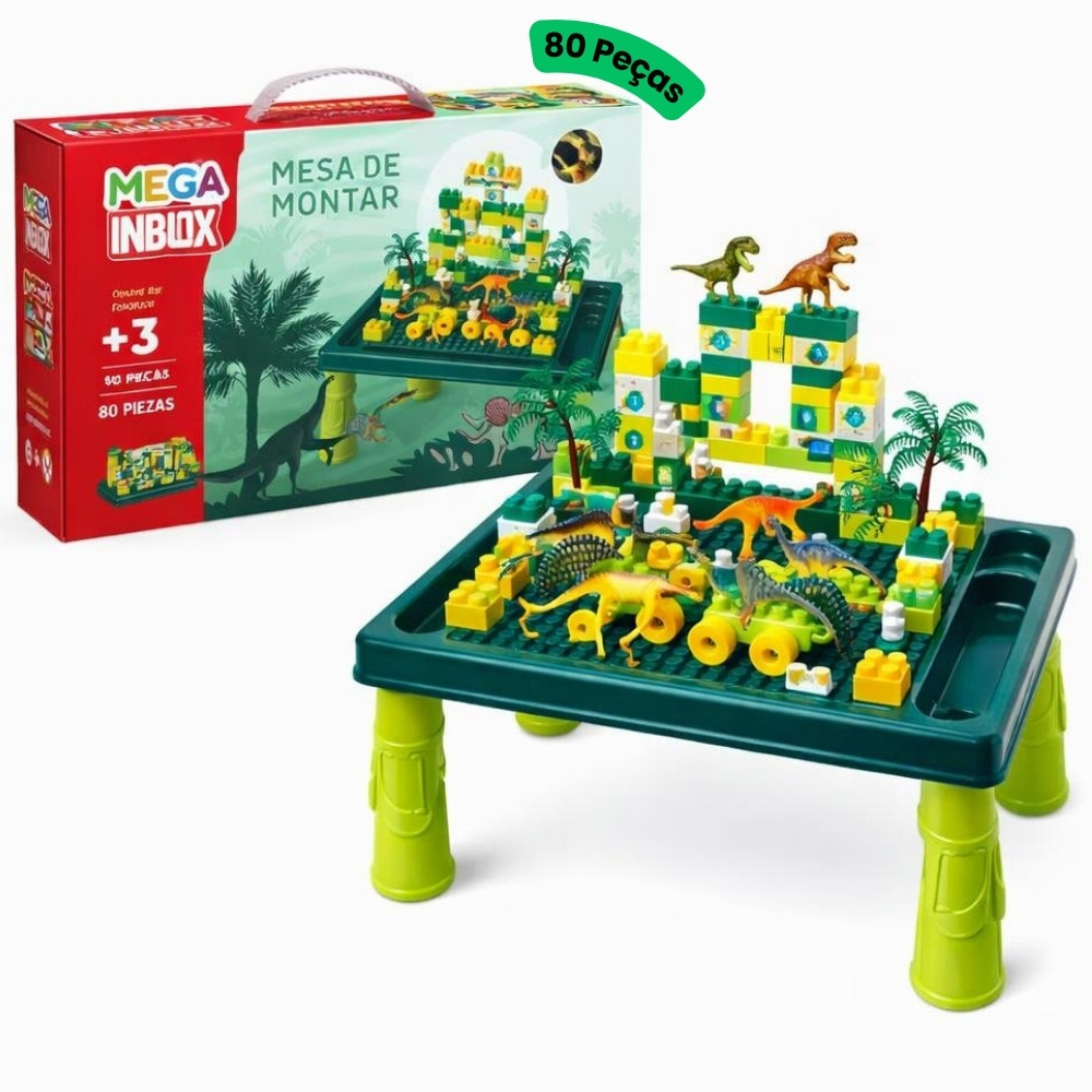 Mesa de Montar Infantil Parque Dinossauros Interat