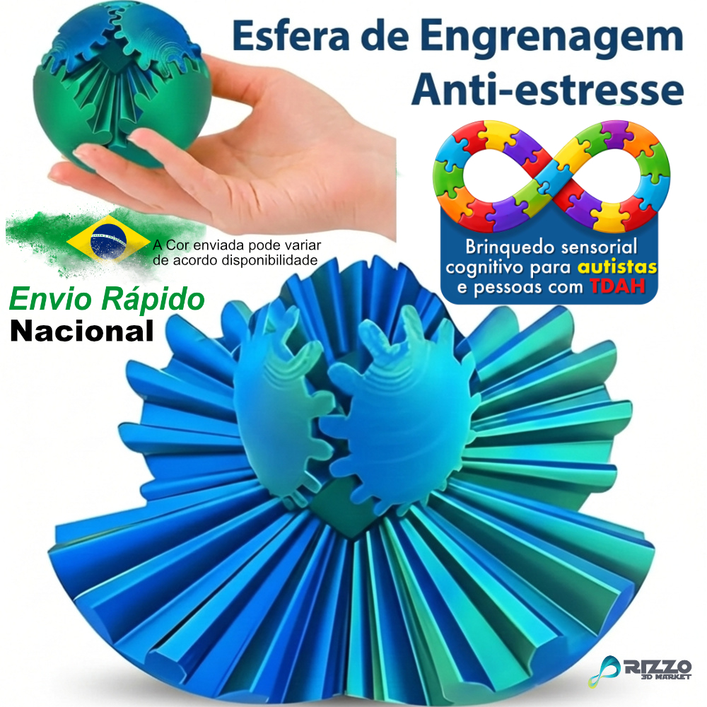 Gear Ball Esfera de Engrenagem Sensorial e Cogniti
