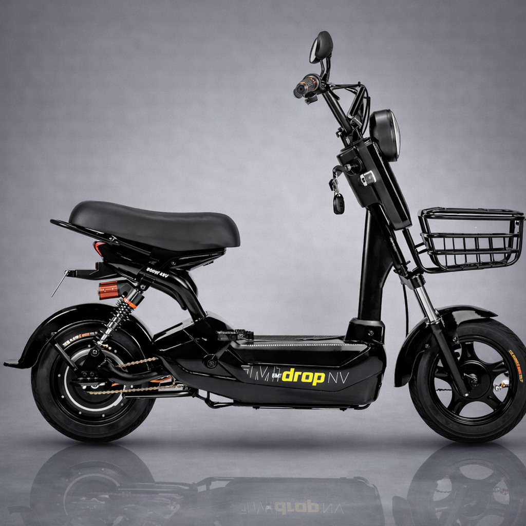 Bicicleta Eletrica EM1 48V12Ah 800W Preta